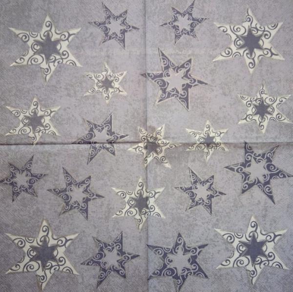 058 Stars - 3-ply - (weiß)